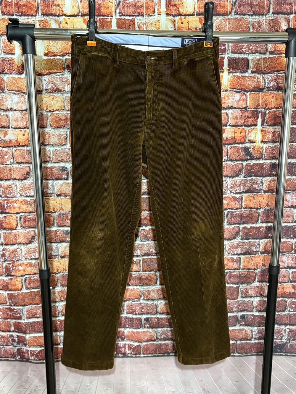 Polo by Ralph Lauren chocolate brown Corduroy Trousers men’s 32 x 32 classic fit